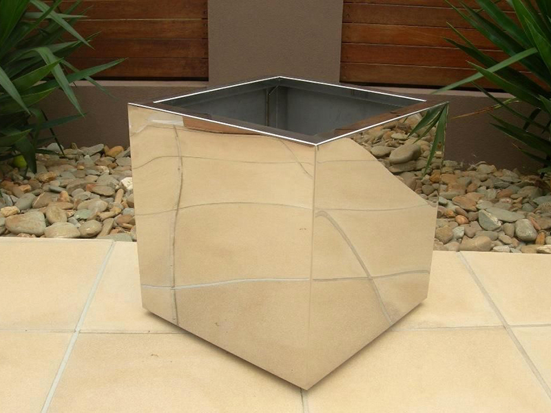 不鏽鋼方形花盆