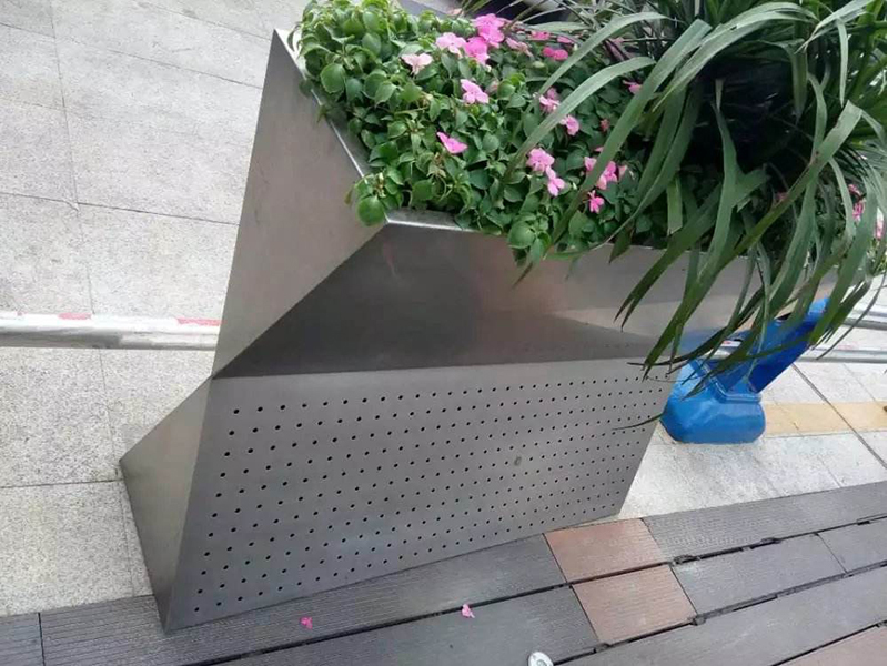 不鏽鋼廣場花箱
